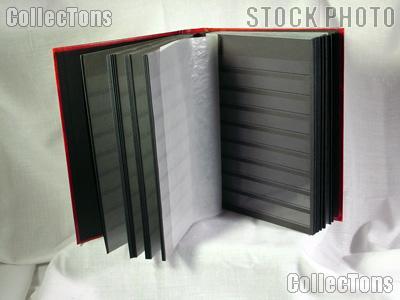 Stamp Stockbook 64-Black Page Stamp Album Lighthouse LS4/32 Red