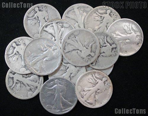 1919-S Walking Liberty Silver Half Dollar - AG Lower Grade Filler