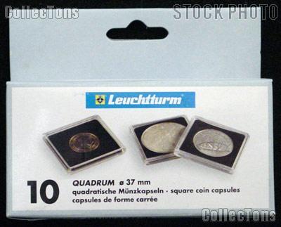 Coin Holder 1 oz Austrian Philharmonic Gold by Lighthouse (QUADRUM 37) 10 Pack of 37mm 2x2 Plastic Coin Holders