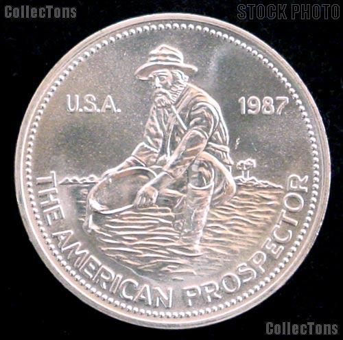 1984 Engelhard American Prospector 1 oz .999 Fine SILVER Rounds -