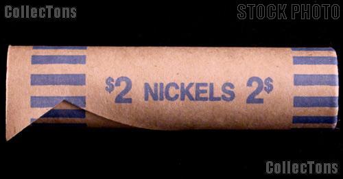Preformed Coin Wrappers for 40 NICKELS $2 Box of 1,000