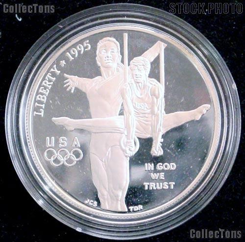 1995-P Proof Olympic Gymnast Commemorative Silver Dollars