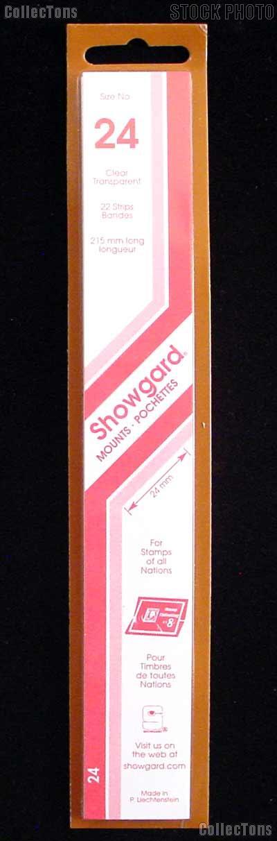 Showgard Strip Style Clear Stamp Mounts Size 24