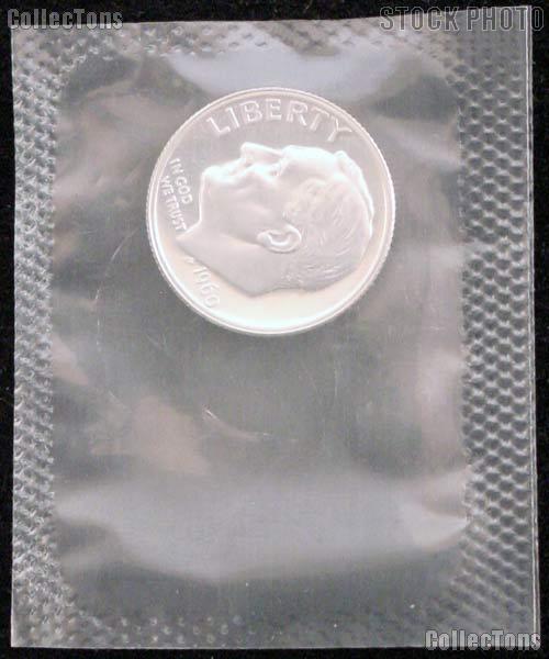 1960 Proof Roosevelt Silver Dimes - In Mint Cello