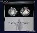 2000-P Leif Ericson Commemorative 2 Coin Proof Set with US Silver Dollar