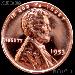 1953 Wheat Penny Lincoln Wheat Cent Gem PROOF RED