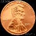 2001 Lincoln Memorial Cent GEM BU RED Penny