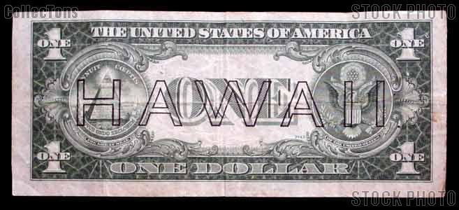 One Dollar Bill Hawaii Note Brown Seal US Currency