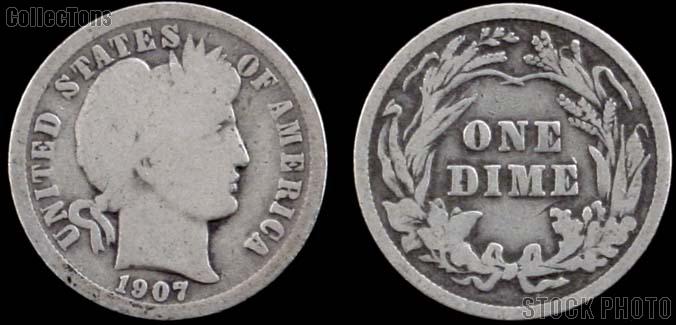 Barber Dime 1892-1916