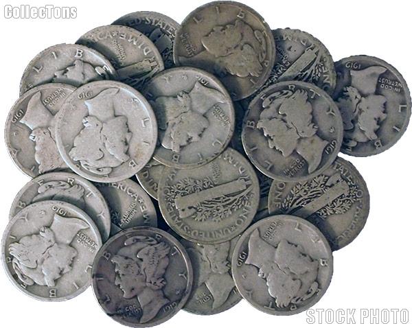 1919-S Mercury Silver Dime - Lower Grade Filler