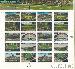 2001 Legendary Playing Fields 34 Cent US Postage Stamp Unused Sheet of 20 Scott #3510 - #3519