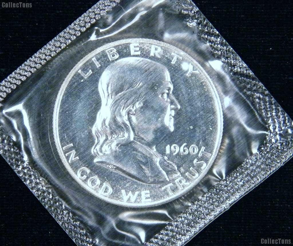 1960 Proof Franklin Silver Half Dollar in Mint Cello