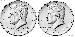 2019 P & D Kennedy Half Dollars GEM BU 2019 Kennedy Halves