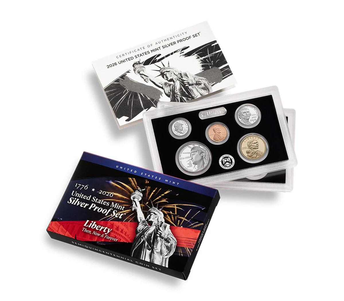 2026 SILVER POOF SET Semiquincentennial 10 Coin US Mint Proof Set