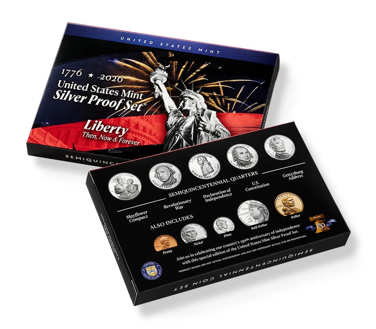 2026 SILVER POOF SET Semiquincentennial 10 Coin US Mint Proof Set