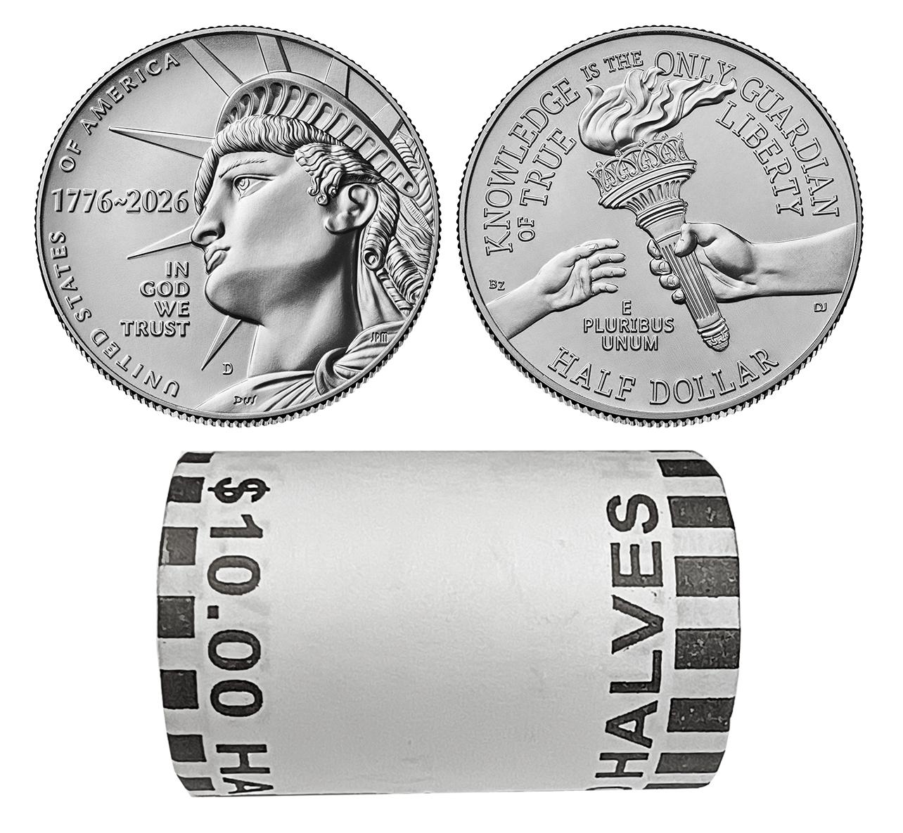 2026-D Liberty Half Dollar Semiquincentennial UNC ROLL